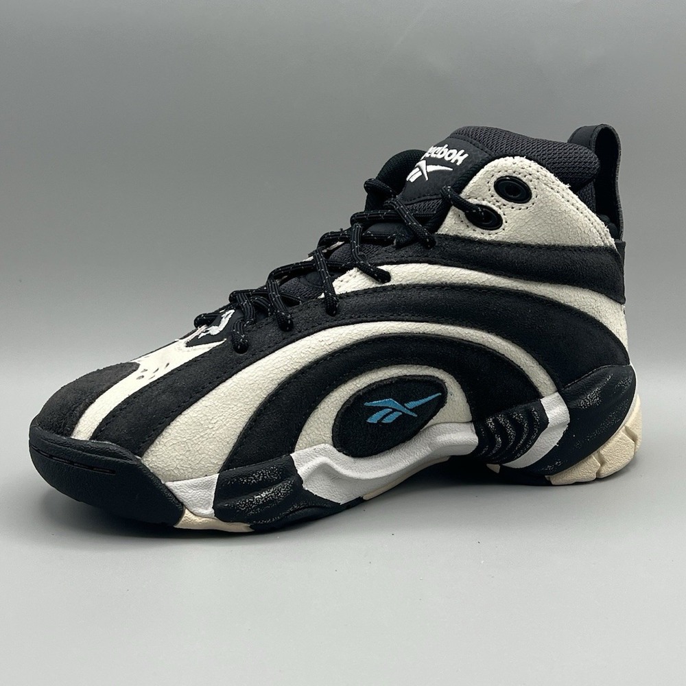 Reebok Shaqnosis Black White Retro Basketball - Youth Size 5 Women's Size 6.5 - Picture 6 of 8